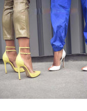 Load image into Gallery viewer, Belt Buckle Mid-heels - Fashionsarah.com