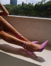 Load image into Gallery viewer, Belt Buckle Mid-heels - Fashionsarah.com