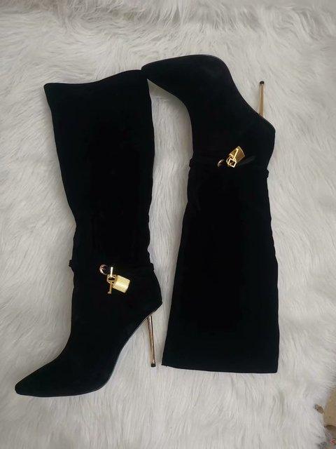 Autumn Boots with Golden lock | Fashionsarah.com