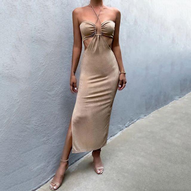 Fashionsarah.com Kawaii Cut Out Midi Dress