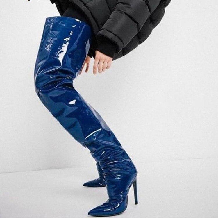 Fashionsarah.com Crotch Leather Long Boots