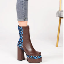 Load image into Gallery viewer, Geometric Ankle Boots - Fashionsarah.com