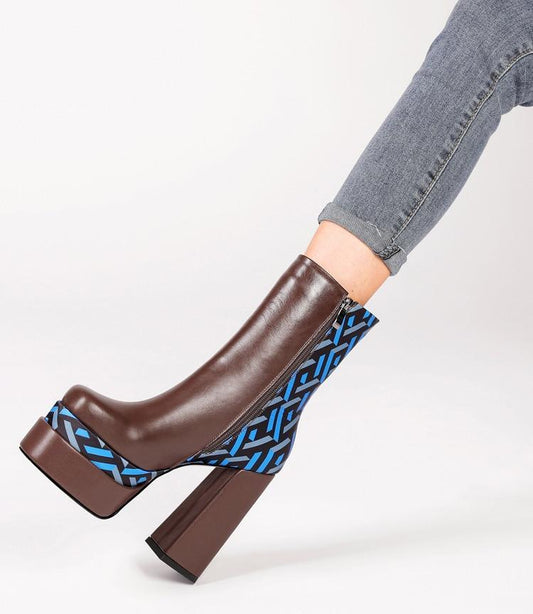 Geometric Ankle Boots | Fashionsarah.com