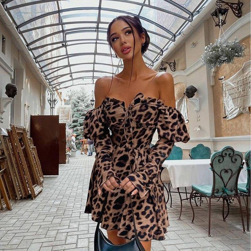Fashionsarah.com Leopard Ruffle Dress
