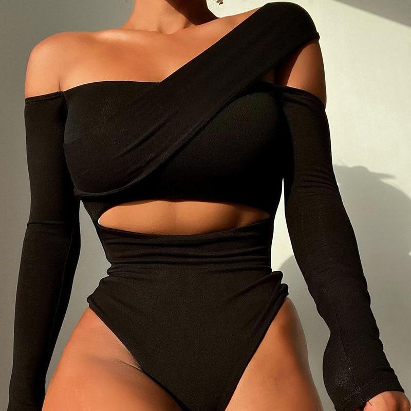 Fashionsarah.com Elegant Cut Out Bodysuit