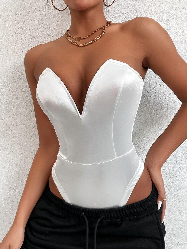 Strapless Slim Bodysuits | Fashionsarah.com