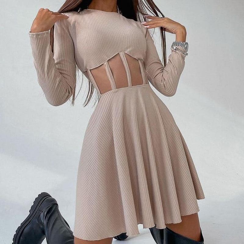 Fashionsarah.com Autumn Mini Slim Dress
