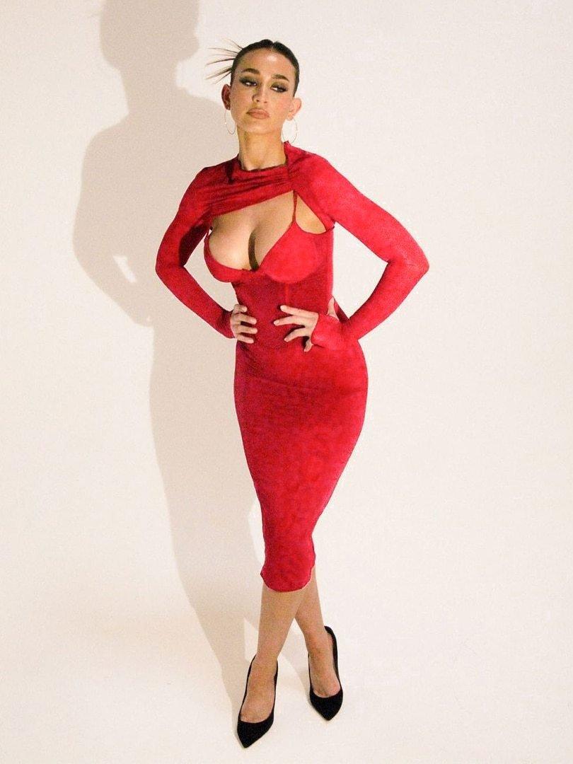 Fashionsarah.com Red Stretchy Dress