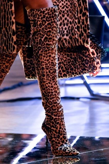 Fashionsarah.com Leopard Blingbling Fashion Boots