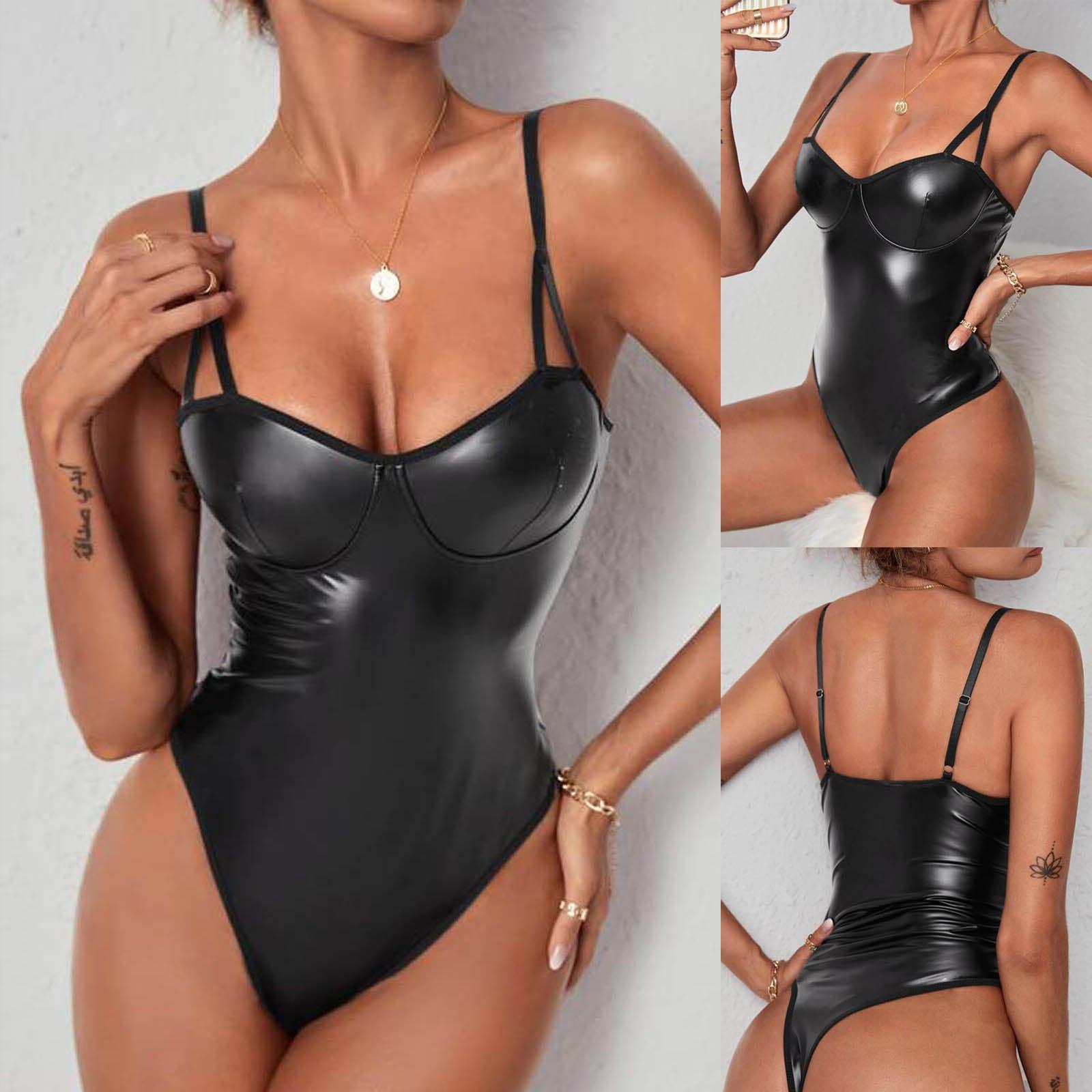 Leather Sensual BodySuit | Fashionsarah.com