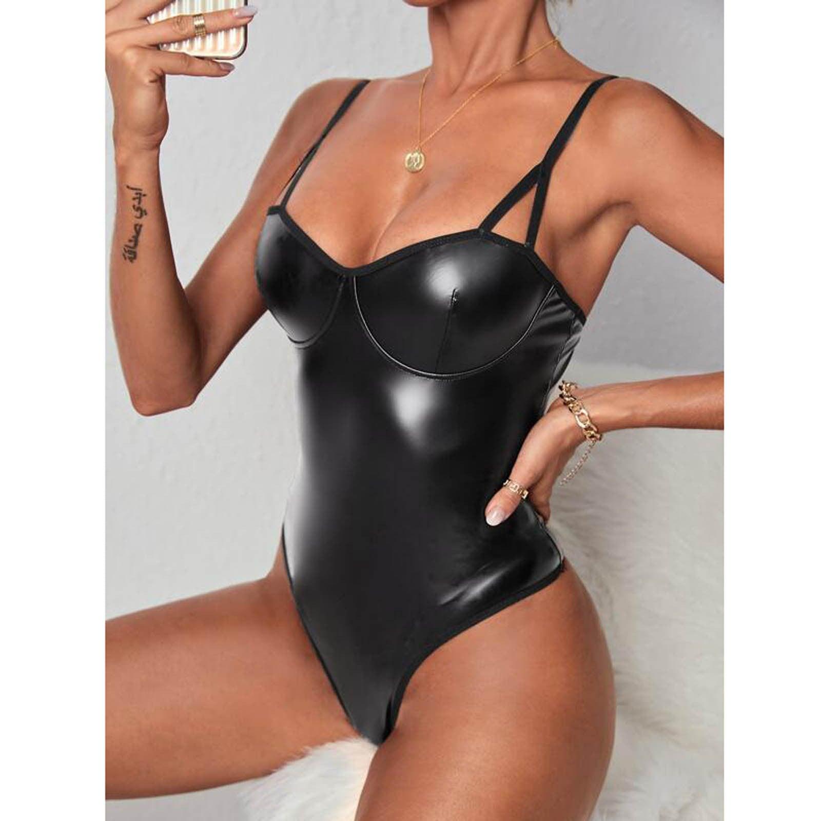 Leather Sensual BodySuit | Fashionsarah.com