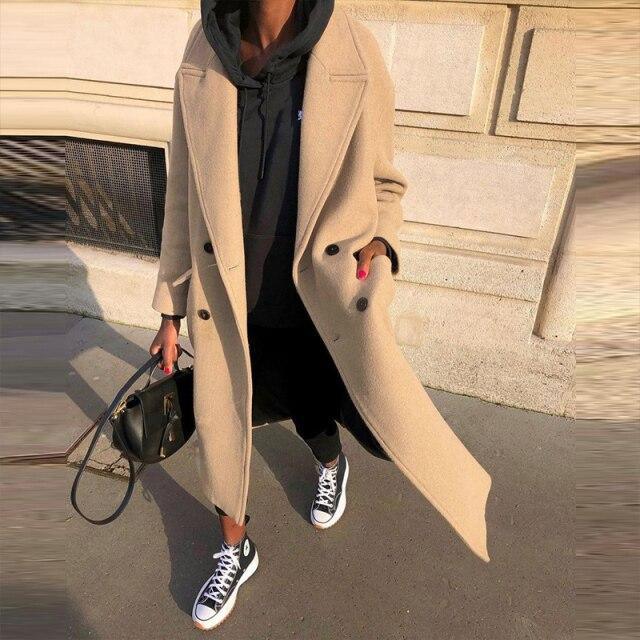 Women Streetstyle Loose Overcoats | Fashionsarah.com