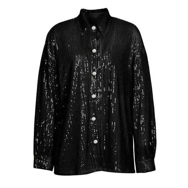 Women Sequins Matching Blazer  with Top and Pants | Fashionsarah.com