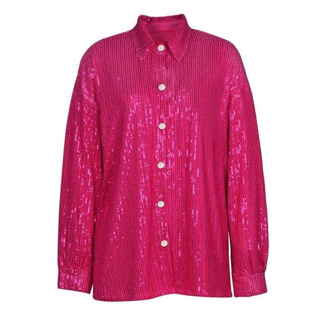 Women Sequins Matching Blazer  with Top and Pants | Fashionsarah.com