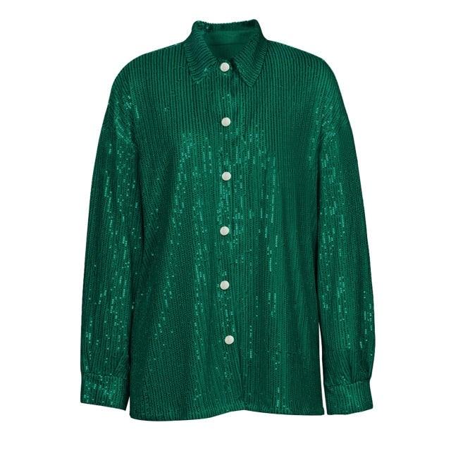 Women Sequins Matching Blazer  with Top and Pants | Fashionsarah.com