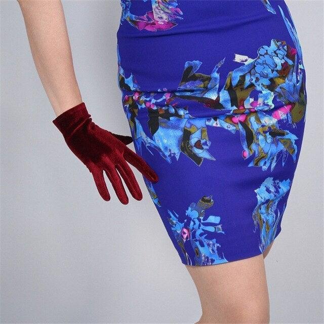 Fashionsarah.com Velvet Short Gloves