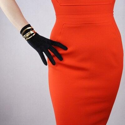 Fashionsarah.com Velvet Short Gloves