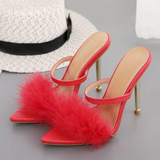 New Fluffy Heels | Fashionsarah.com