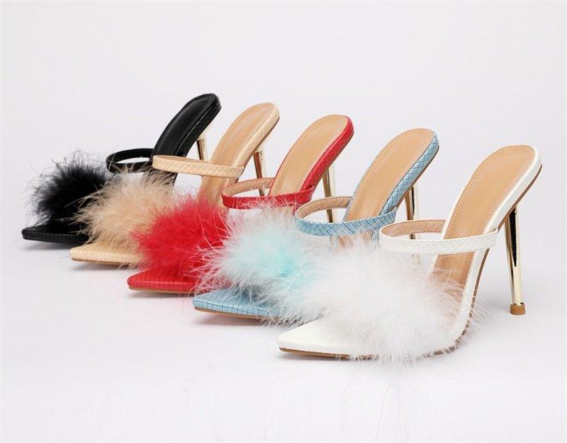 New Fluffy Heels | Fashionsarah.com