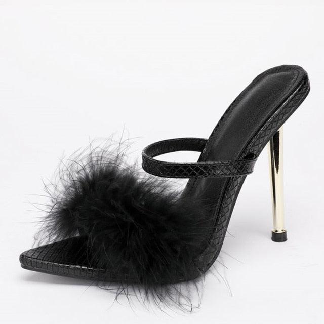 New Fluffy Heels | Fashionsarah.com