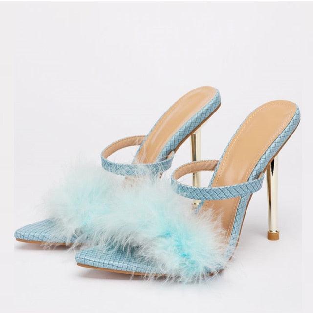 New Fluffy Heels | Fashionsarah.com