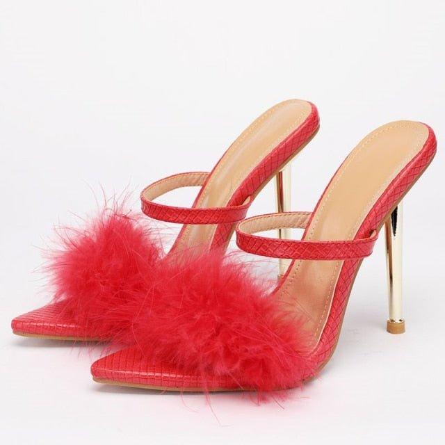 New Fluffy Heels | Fashionsarah.com