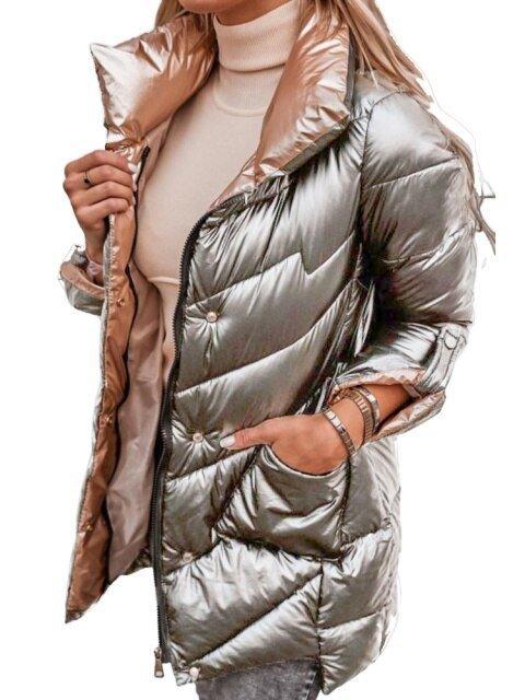Fashionsarah.com Glossy Warm Coats
