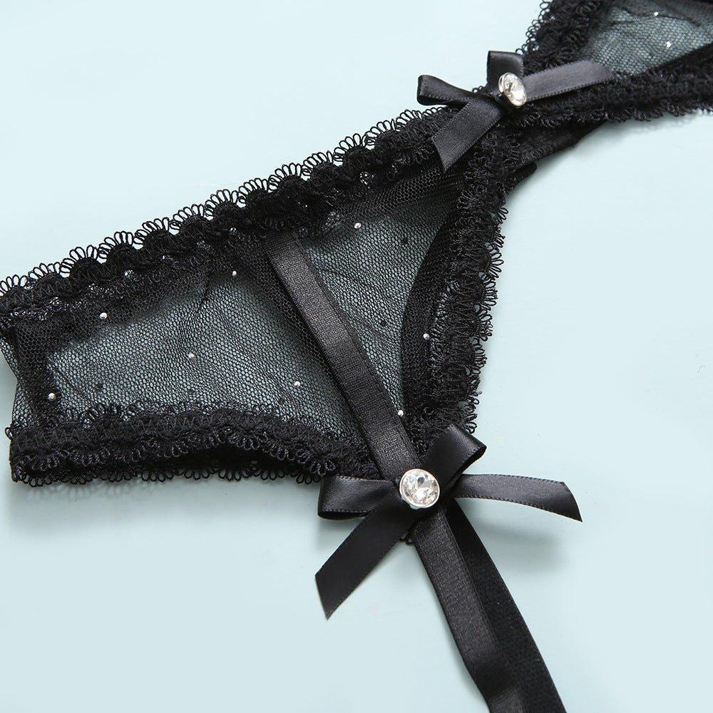 Fashionsarah.com Lace Intimate Set with Choker and Garter