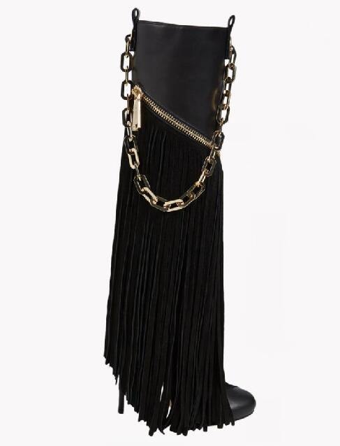 Fashionsarah.com Stiletto Boots with Chains