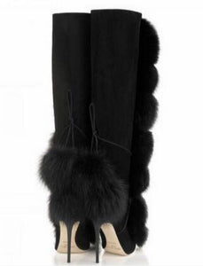 Fur Ball Women Boots - Fashionsarah.com