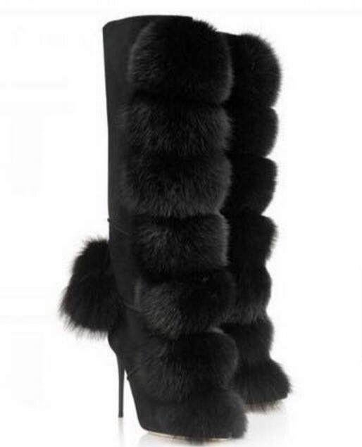 Fashionsarah.com Fur Ball Women Boots