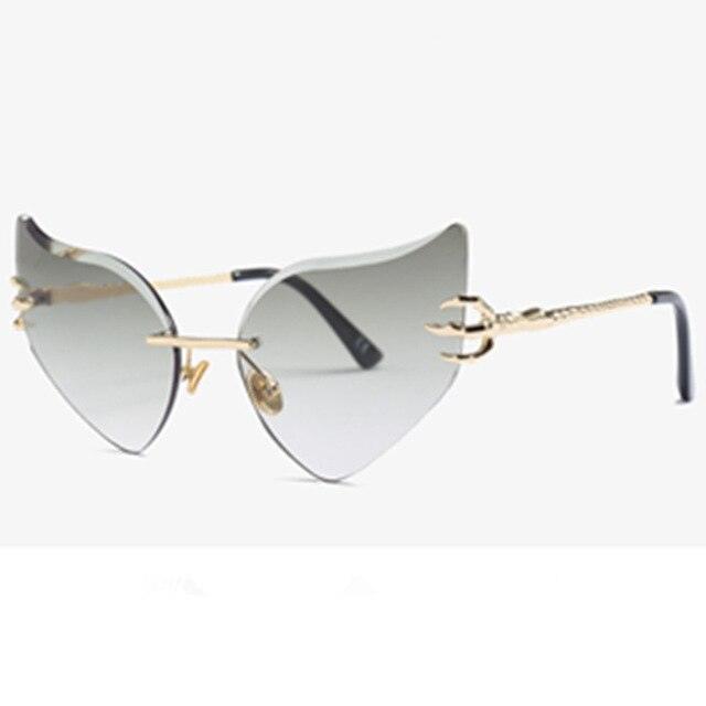 Rimless Cat Sunglasses 