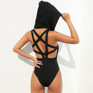 Hooded Bodysuit - Fashionsarah.com