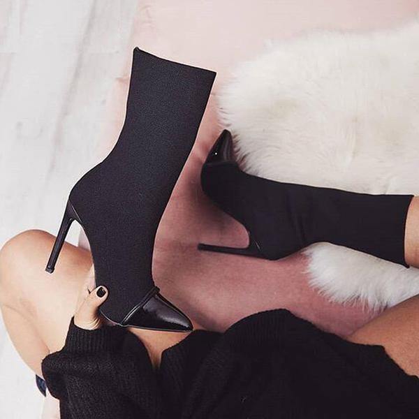 Fashionsarah.com Pointed Toe Ankle Boots