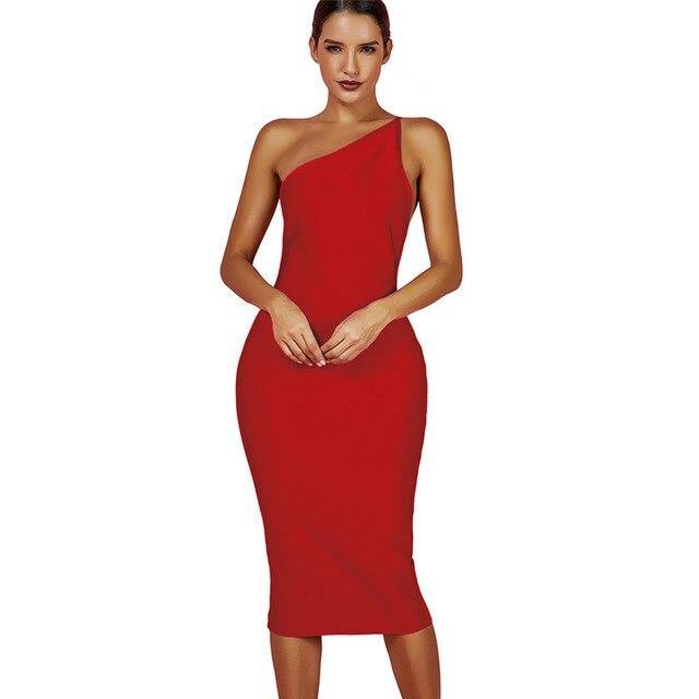 Fashionsarah.com One Shoulder Backless Dress