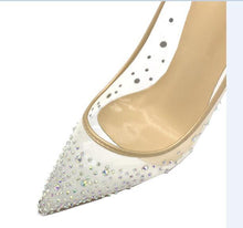 Load image into Gallery viewer, Wedding Rhinestone Pointed toes - Fashionsarah.com