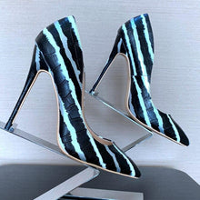 Load image into Gallery viewer, Summer Stripe Heels - Fashionsarah.com