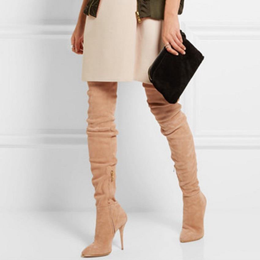 Fashionsarah.com Over the knee Suede boots