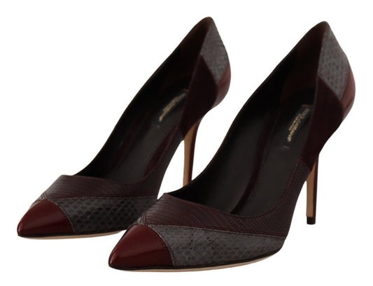 Dolce & Gabbana Multicolor Exotic Leather Heels Pumps Shoes | Fashionsarah.com