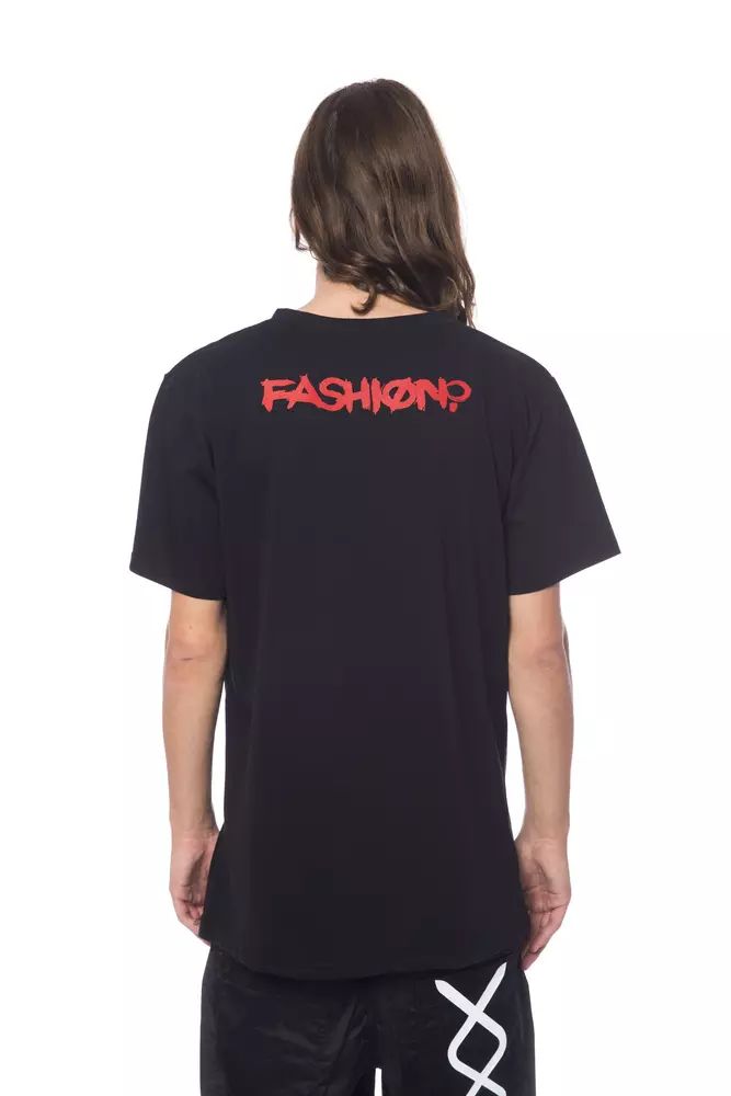 Fashionsarah.com Fashionsarah.com Nicolo Tonetto Black Cotton T-Shirt