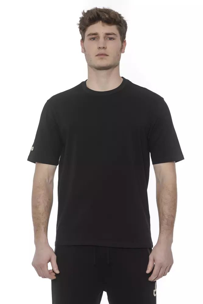 Fashionsarah.com Fashionsarah.com Tond Black Cotton T-Shirt