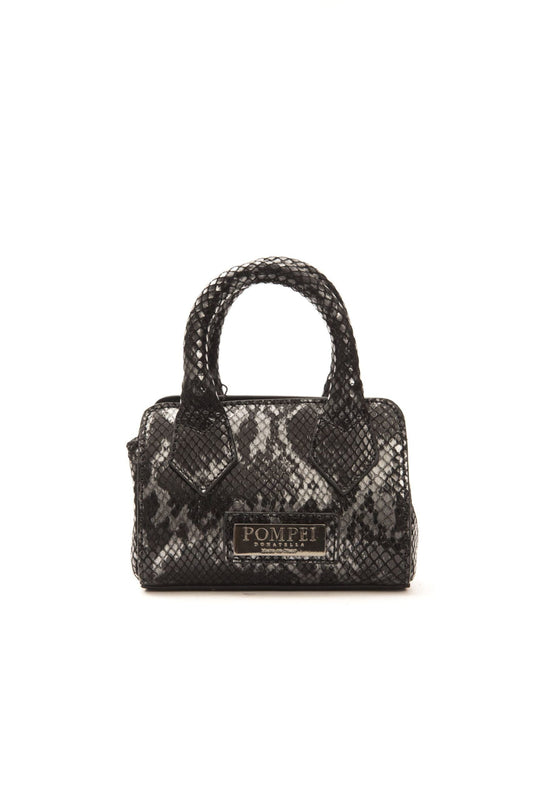 Fashionsarah.com Fashionsarah.com Pompei Donatella Gray Leather Mini Handbag