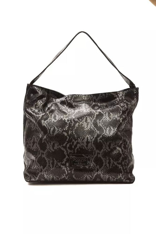 Fashionsarah.com Fashionsarah.com Pompei Donatella Gray Leather Shoulder Bag