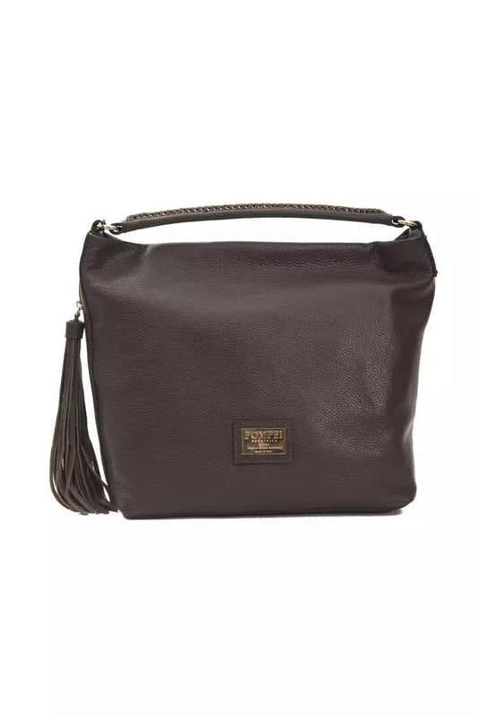 Fashionsarah.com Fashionsarah.com Pompei Donatella Brown Leather Shoulder Bag
