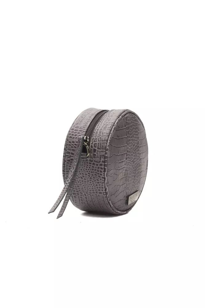 Fashionsarah.com Fashionsarah.com Pompei Donatella Gray Leather Crossbody Bag