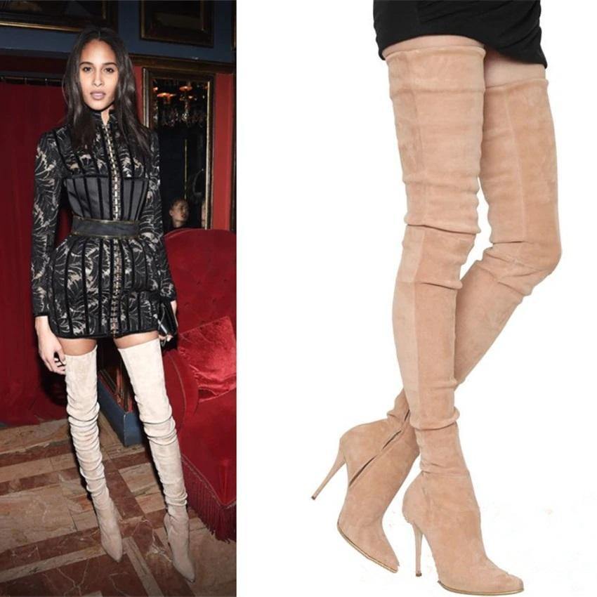 Fashionsarah.com Over the knee Suede boots