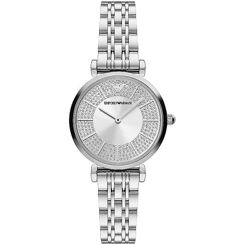 Fashionsarah.com Fashionsarah.com Emporio Armani Silver Steel Quartz Watch